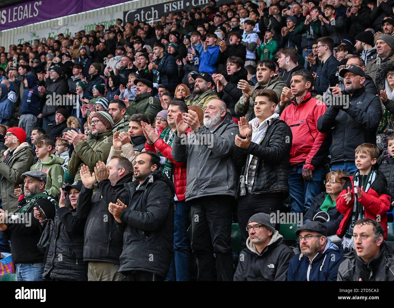 Plymouth Argyle fans during the Sky Bet Championship match Plymouth