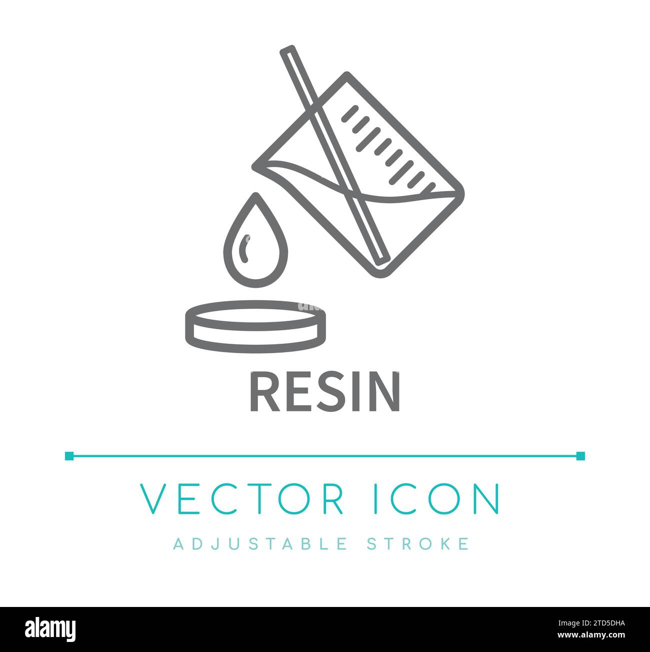 Resin Jewelry Vector Line Icon Stock Vector Image & Art - Alamy