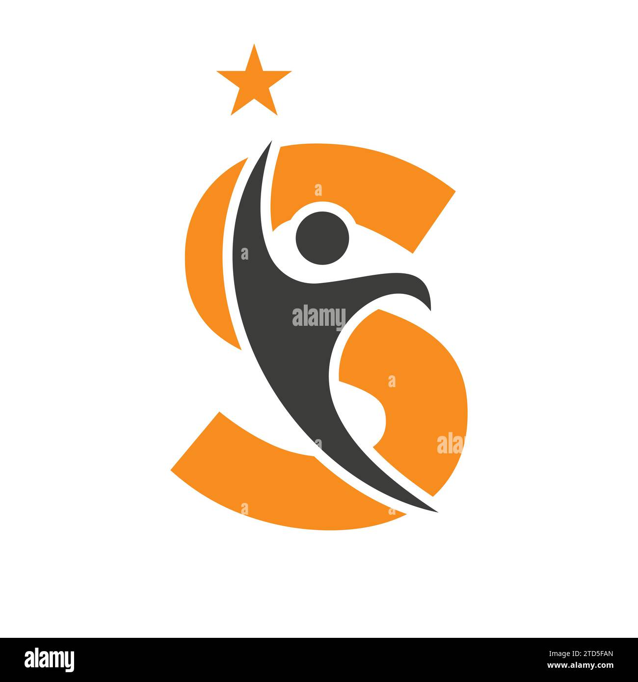 Letter S Bio Logo, Health Care Symbol, Healthy Logotype, Care Sign Stock Vector