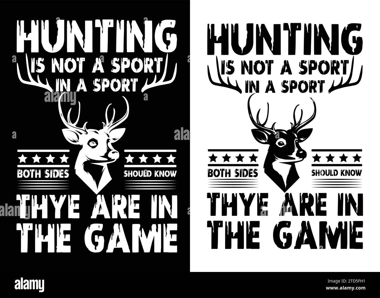 hunting tshirt design vector file, eps Stock Vector