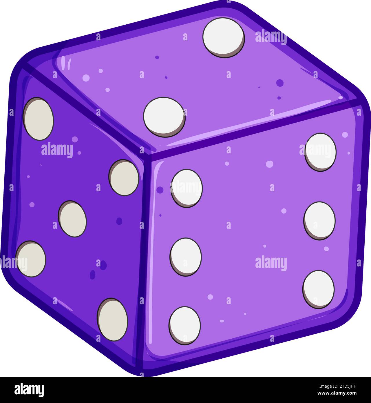 die dice cartoon vector illustration Stock Vector Image & Art Alamy
