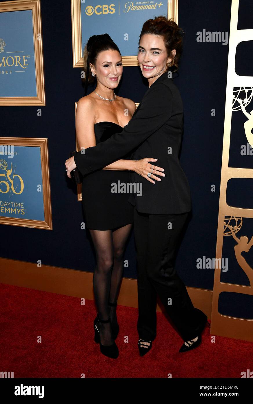 Elizabeth Hendrickson and Amelia Heinle attending the 50th Daytime Emmy