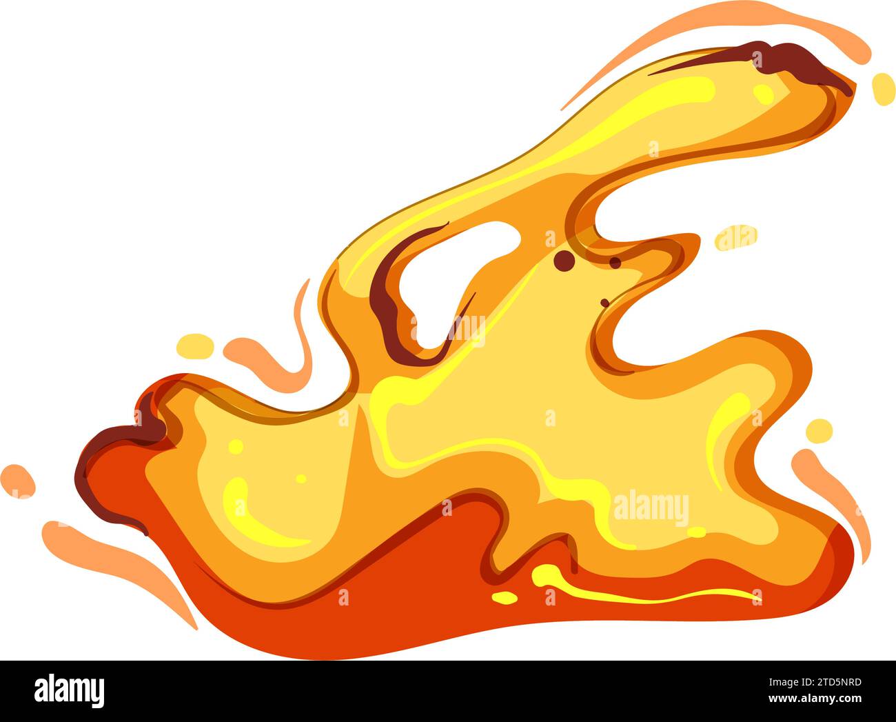 hot lava splash cartoon vector illustration Stock Vector Image & Art