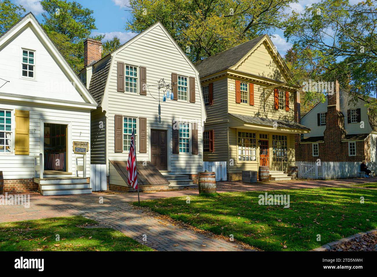 The Leather, Milliner and Printer's stores on Duke of Gloucester Street