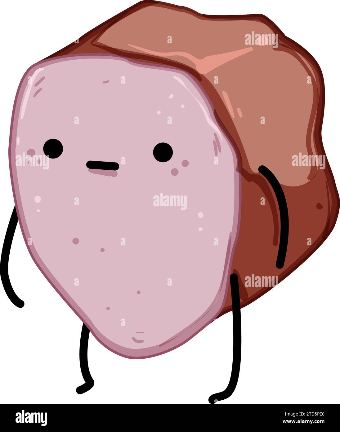 comic meat character cartoon vector illustration Stock Vector Image