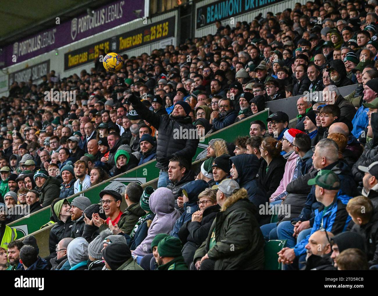 Plymouth Argyle fans during the Sky Bet Championship match Plymouth