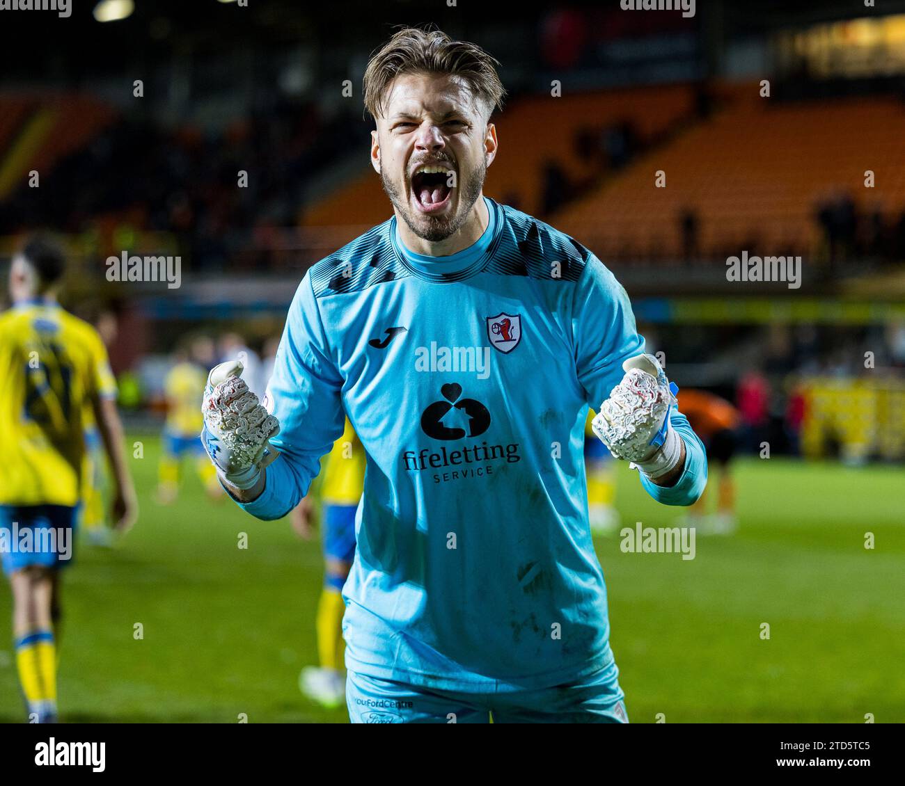 Dundee, Scotland. 16 December 2023. Kevin Dabrowski (1 Raith Rovers