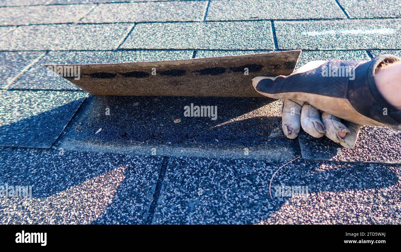 Residential roof inspection for insurance claim due to storm damage