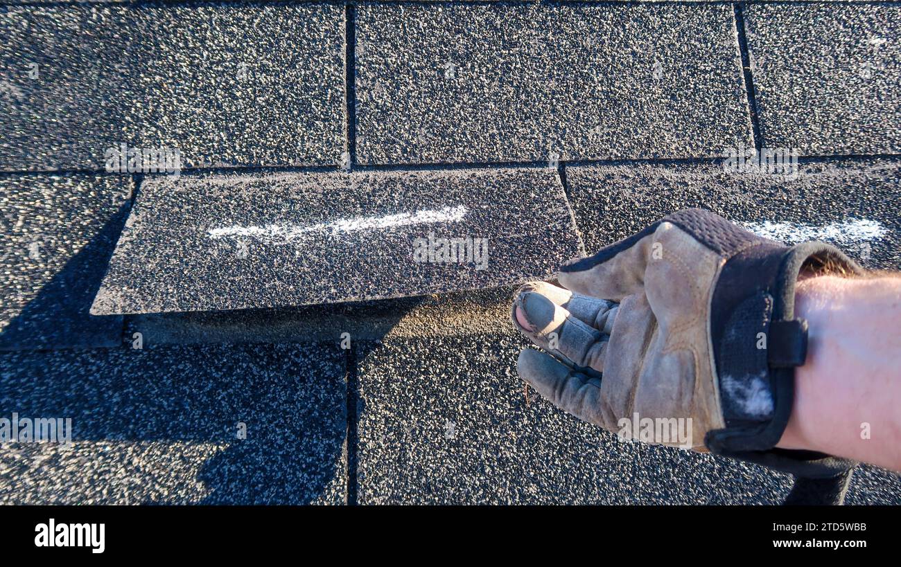 Residential roof inspection for insurance claim due to storm damage