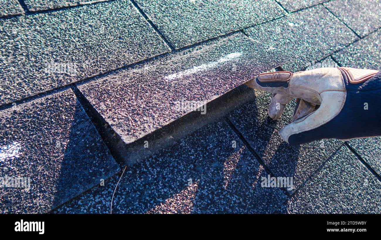 Residential roof inspection for insurance claim due to storm damage ...