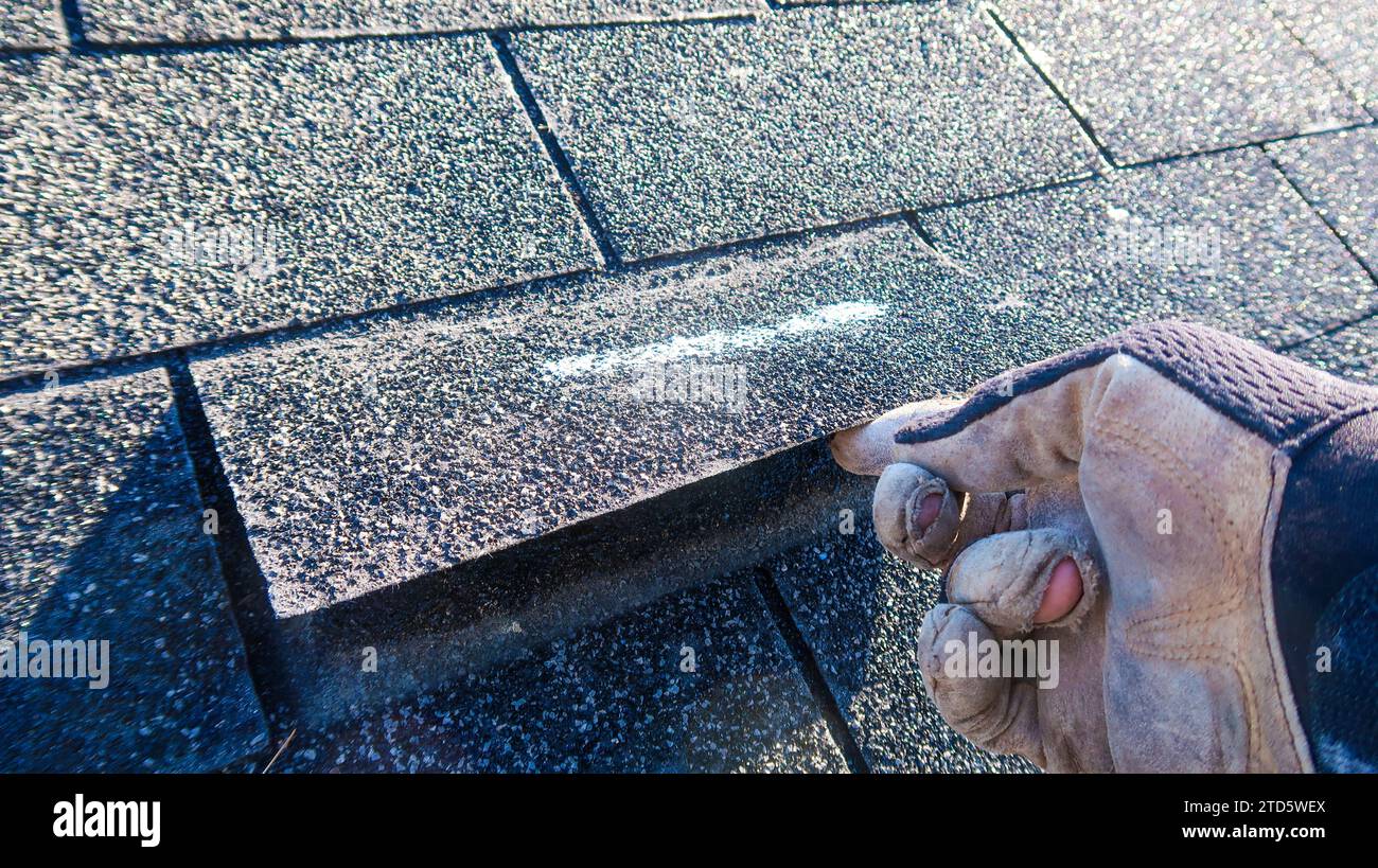 Residential roof inspection for insurance claim due to storm damage ...