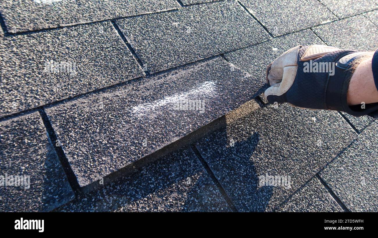 Residential roof inspection for insurance claim due to storm damage