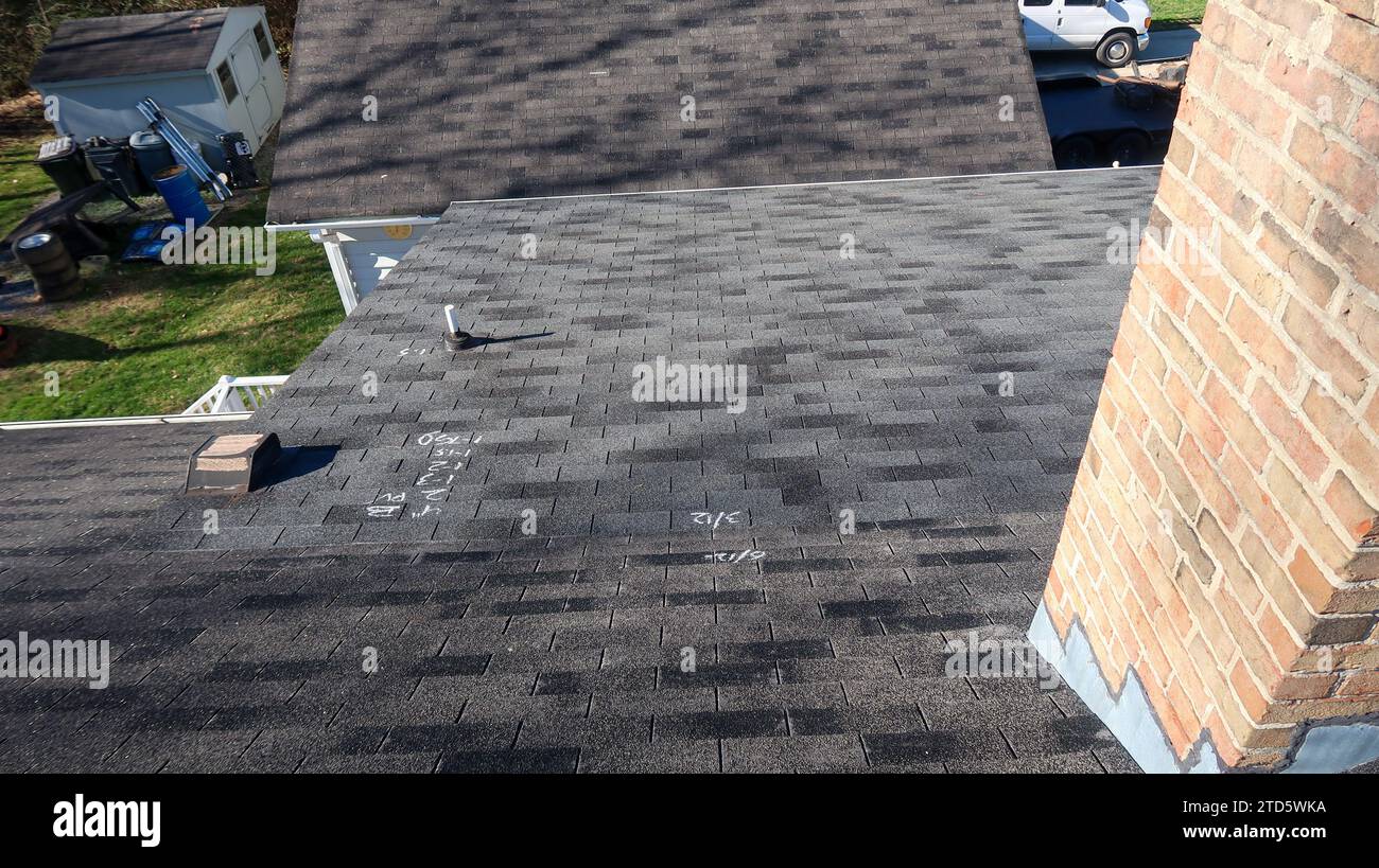 Residential roof inspection for insurance claim due to storm damage