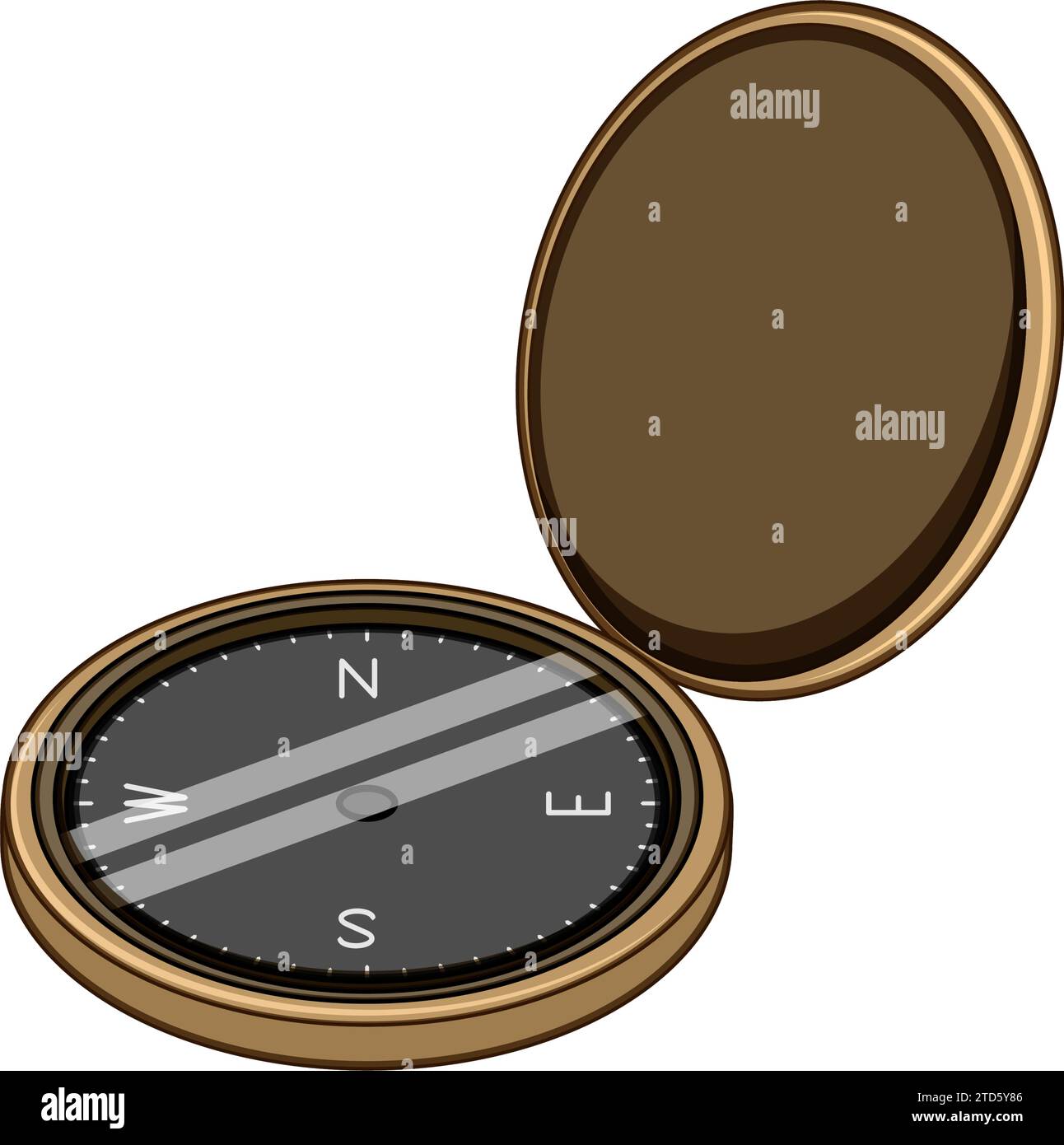 north compass cartoon vector illustration Stock Vector Image & Art - Alamy