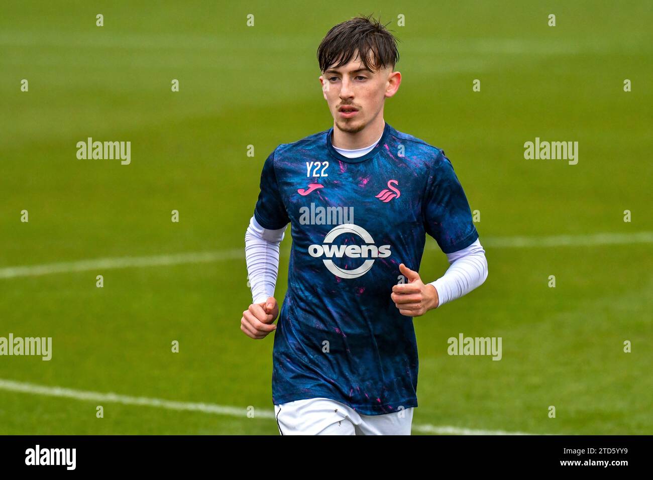 Landore, Swansea, Wales. 16 December 2023. Thomas Searle of Swansea