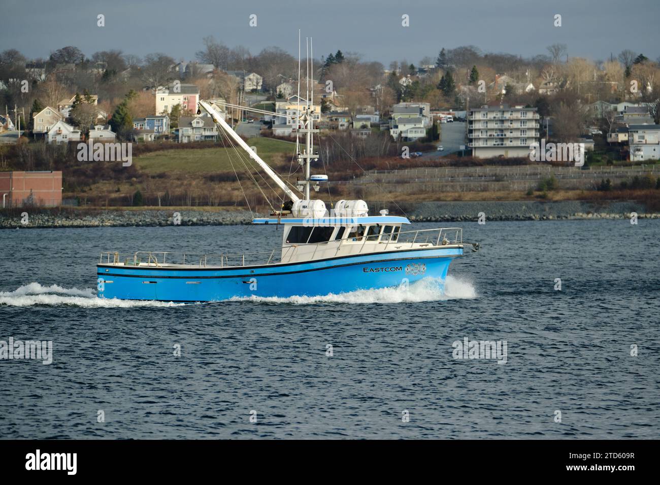 diving ship sailing in Halifax Harbour Stock Photo Alamy
