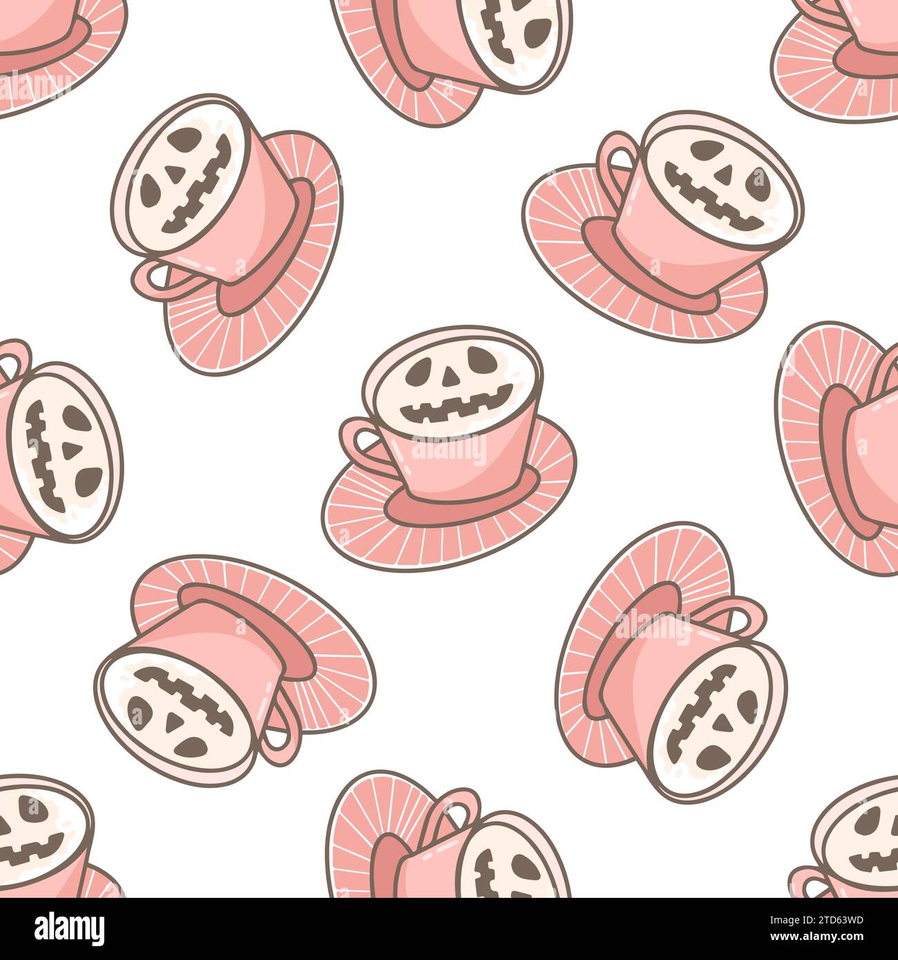 Coffee cup design for halloween. Stock Vector