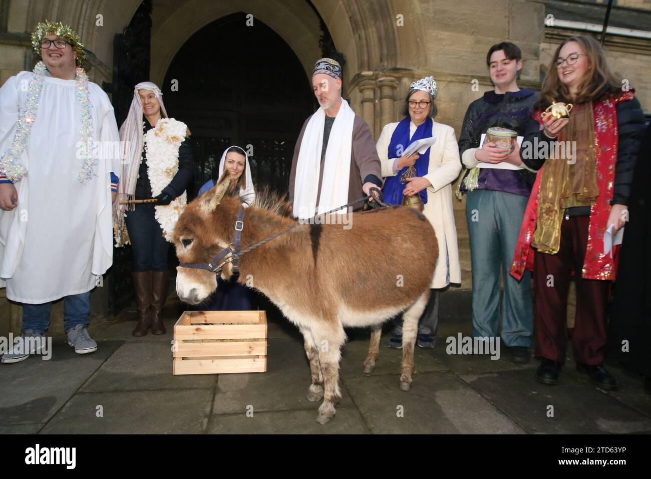 Newcastle upon Tyne, UK. 16 December, 2023. The Living Nativity