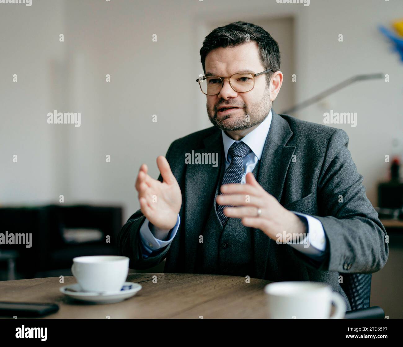 Marco Buschmann (FDP), Federal Minister of Justice, recorded as part of 