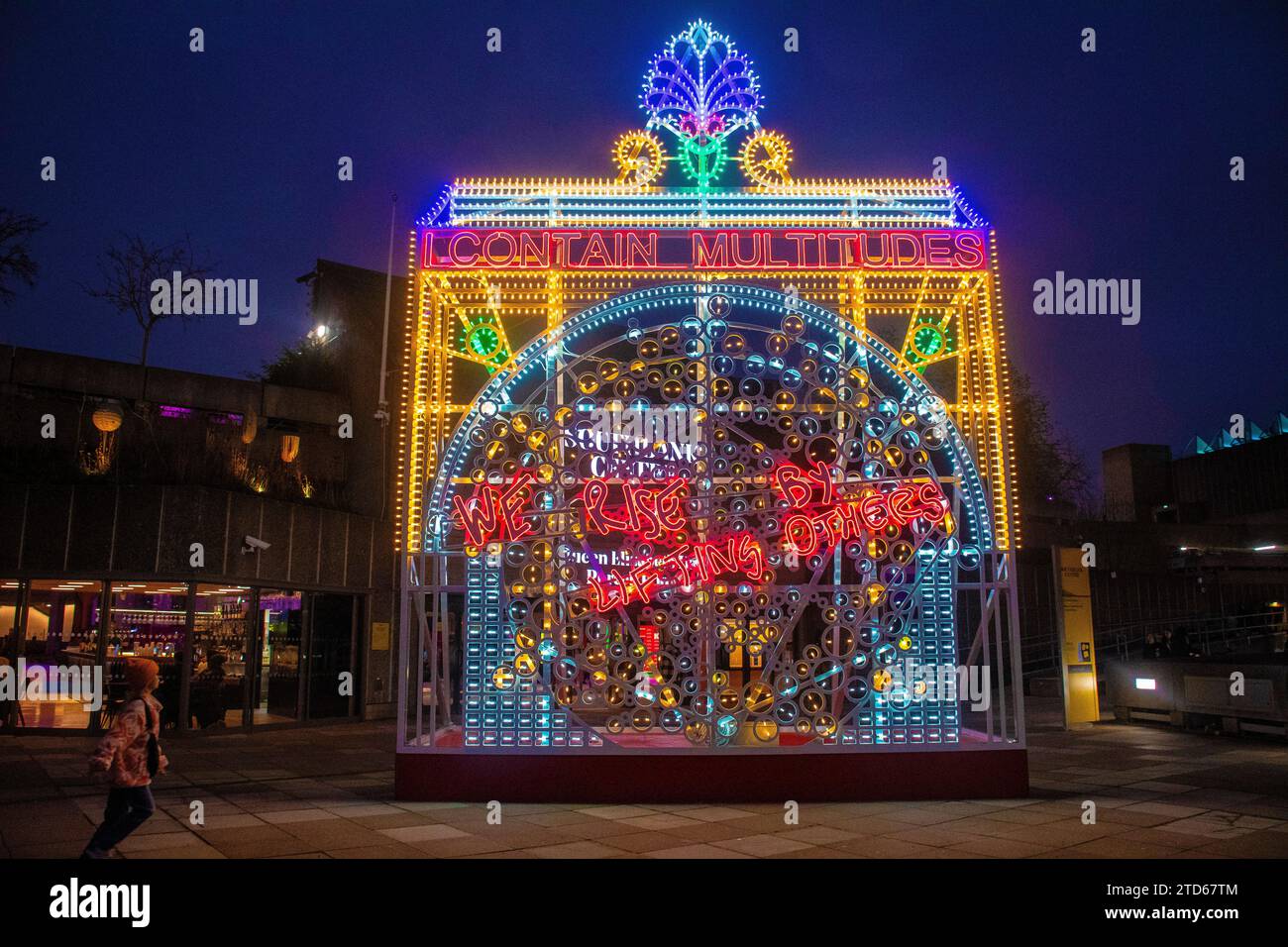 London, UK, 16 Dec 2023We Rise By Lifting Others is a work by Marinella ...