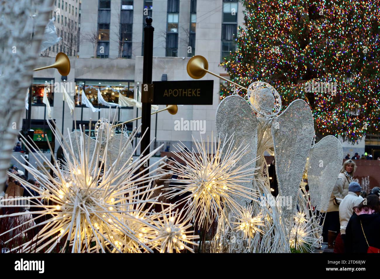 Christmas tree at the Rockefeller Center in midtown Manhattan, New York