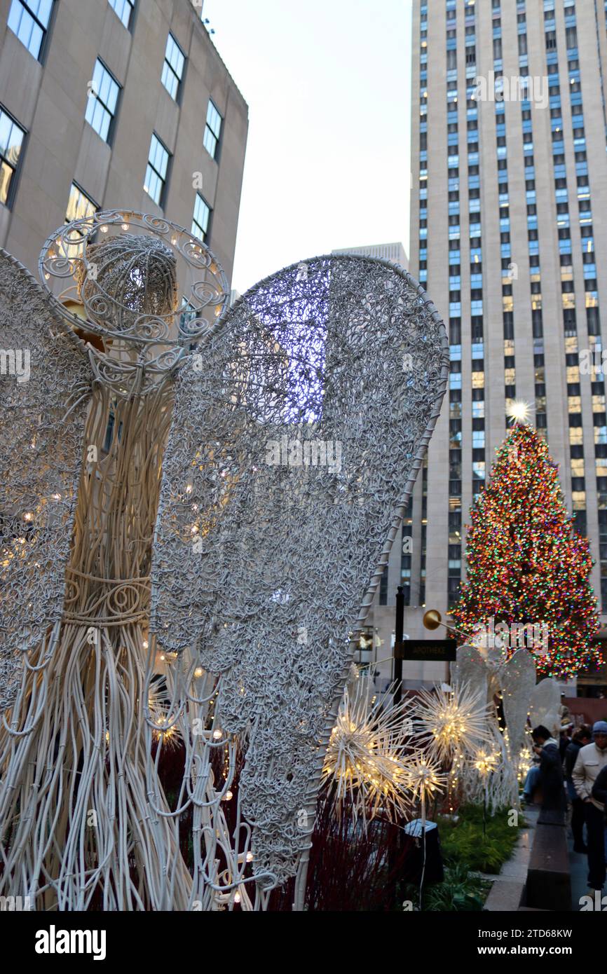 Christmas tree at the Rockefeller Center in midtown Manhattan, New York
