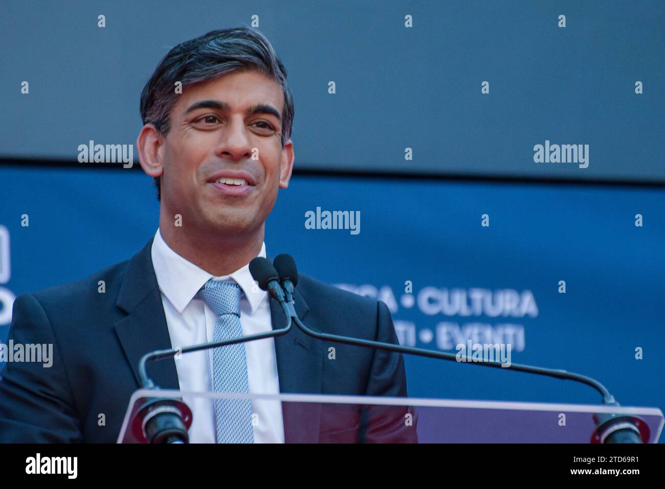 Roma Rishi Rome, Italy. 16th Dec, 2023. Rishi Sunak attends the Atreju 2023, the ...