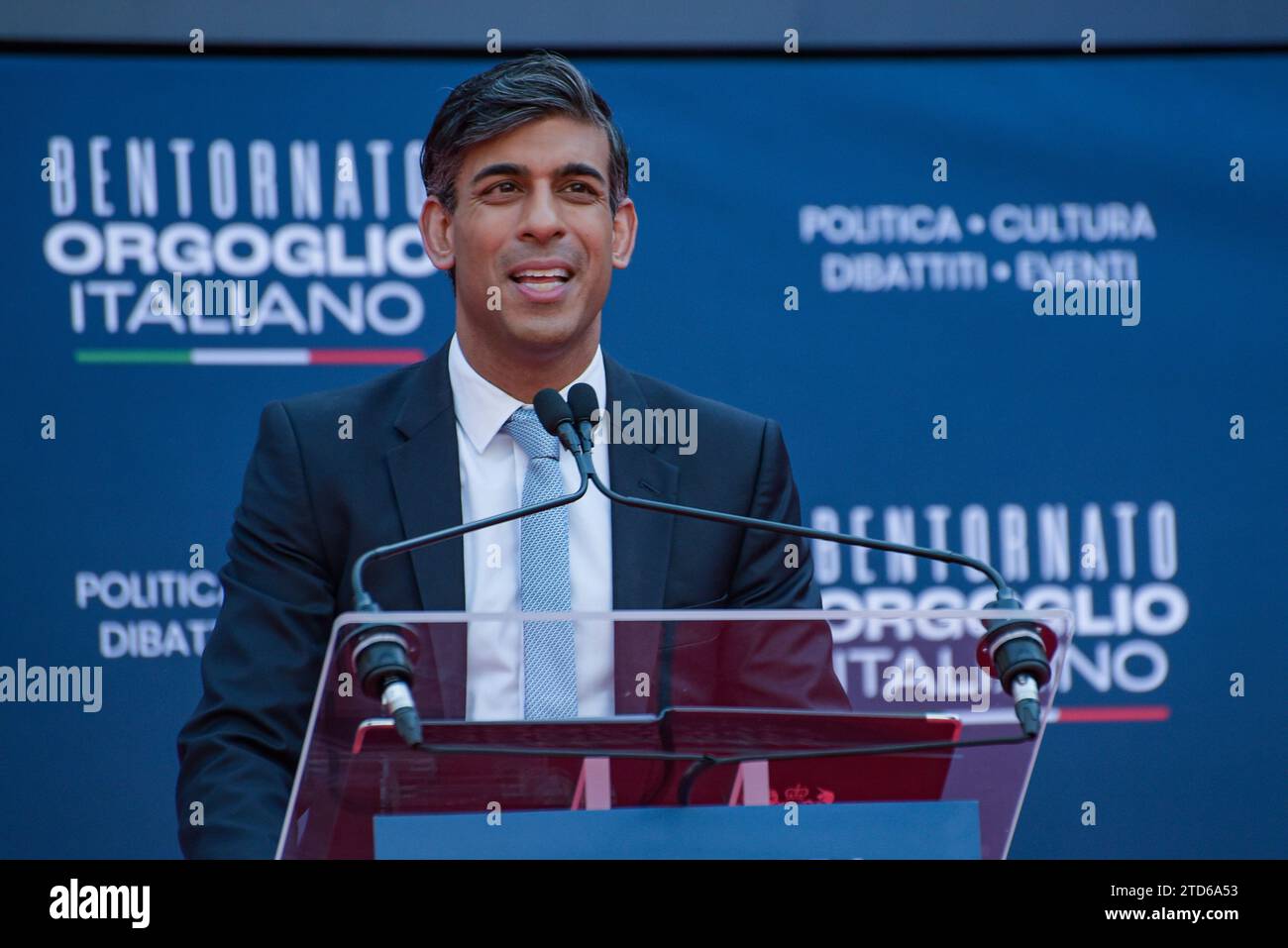 Roma Rishi Rishi Sunak attends the Atreju 2023, the annual meeting of the right ...