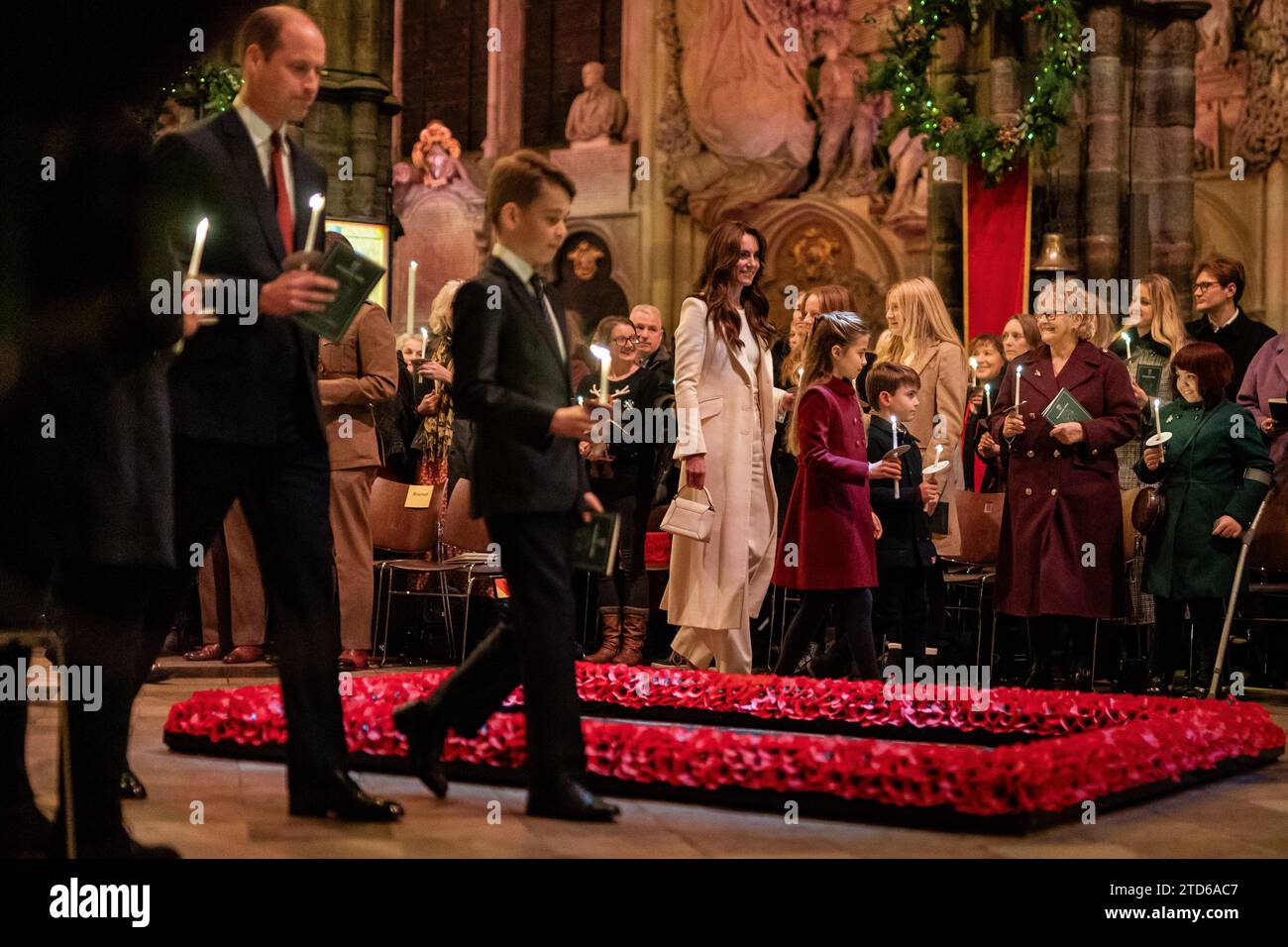 (left to right) The Prince of Wales, Prince the Princess of