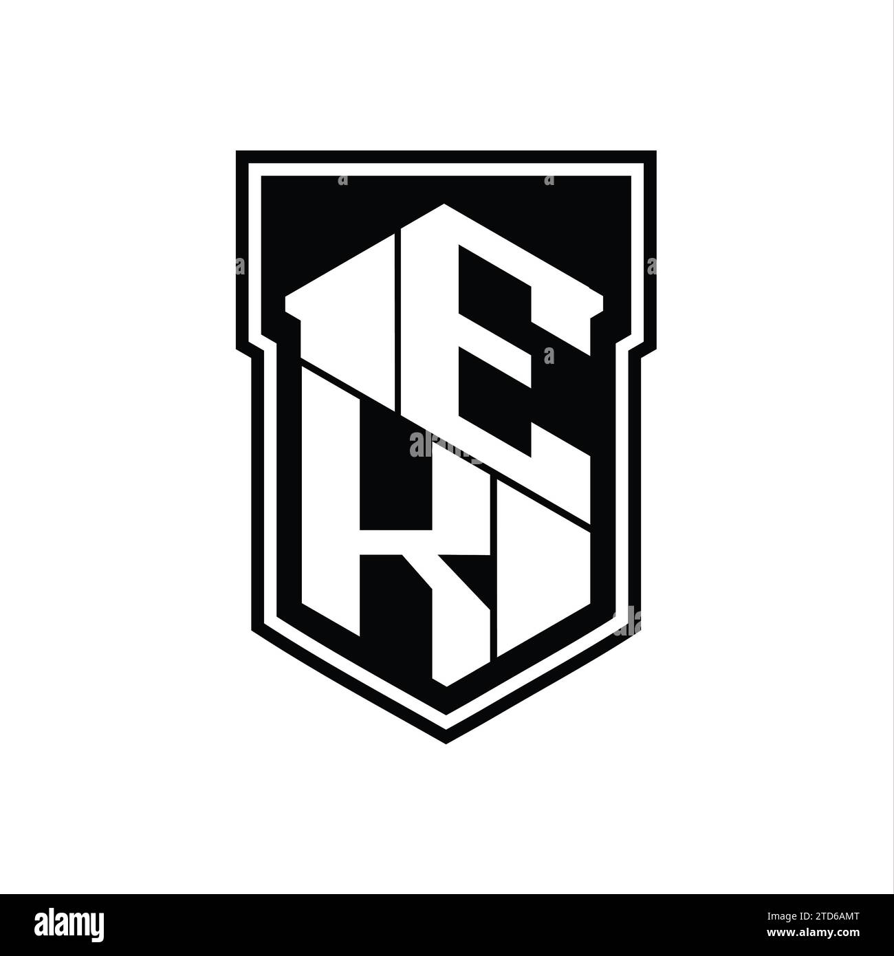 Ik logo monogram emblem style with crown shape Vector Image