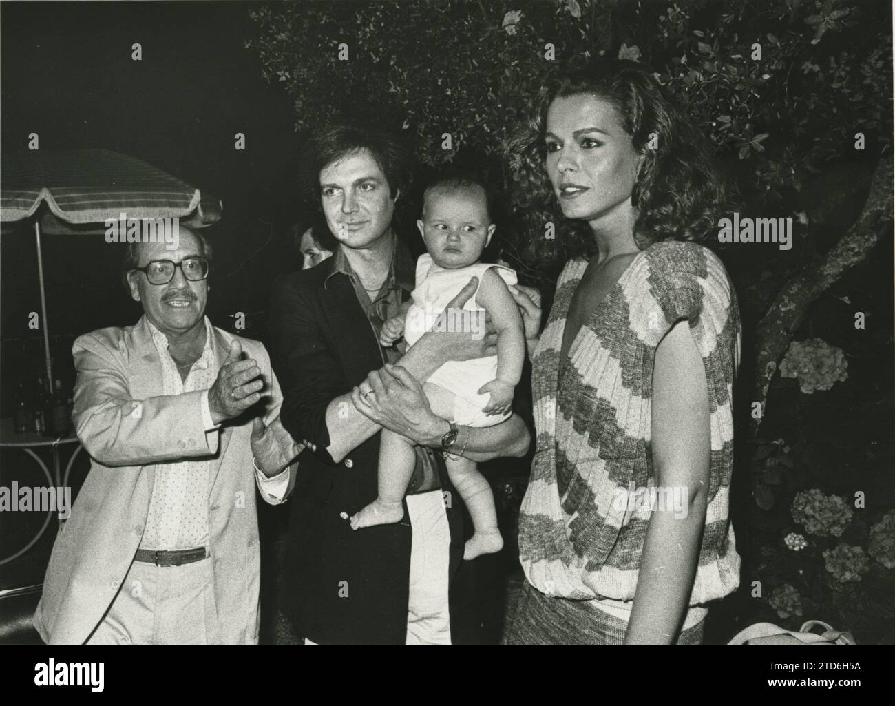 06/30/1984. José Luis López Vázquez, Camilo Sesto and Bibi Andersen. Credit: Album / Archivo ABC Stock Photo