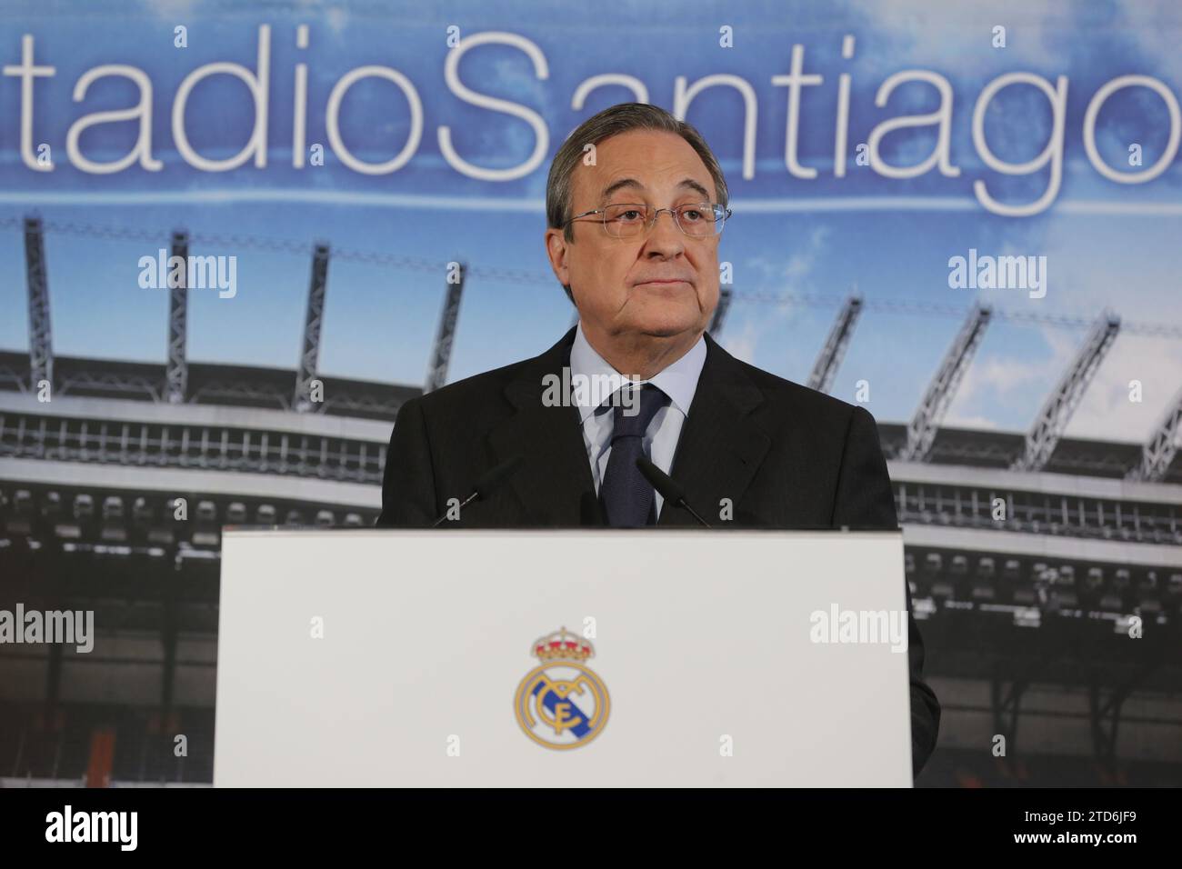 Florentino Pérez en una rueda de prensa