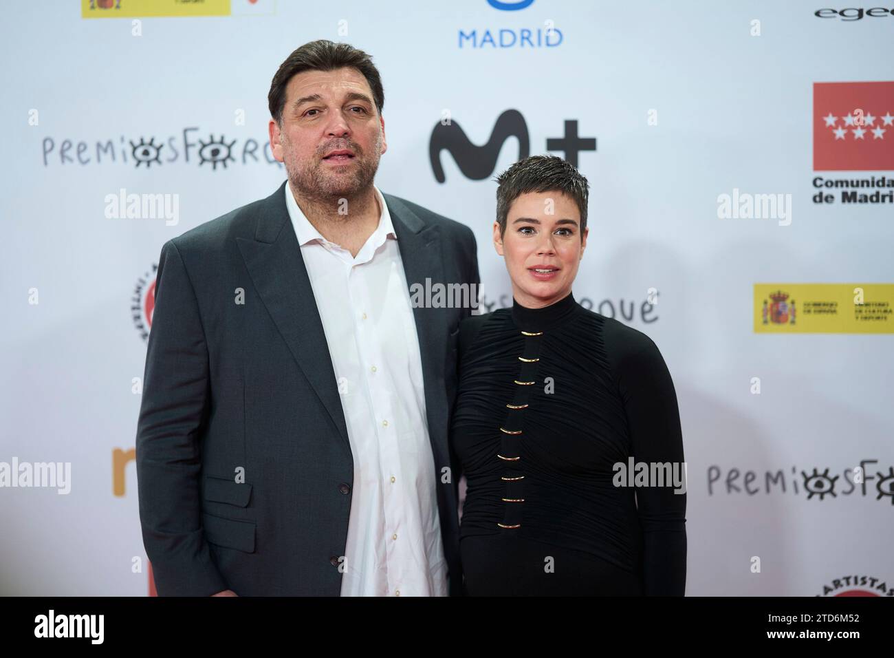 Madrid. Spain. 20231216,  Hovik Keuchkerian, Laia Costa attends 29th Jose Maria Forque Awards - Red Carpet at Palacio de Congresos de IFEMA on December 16, 2023 in Madrid, Spain Credit: MPG/Alamy Live News Stock Photo