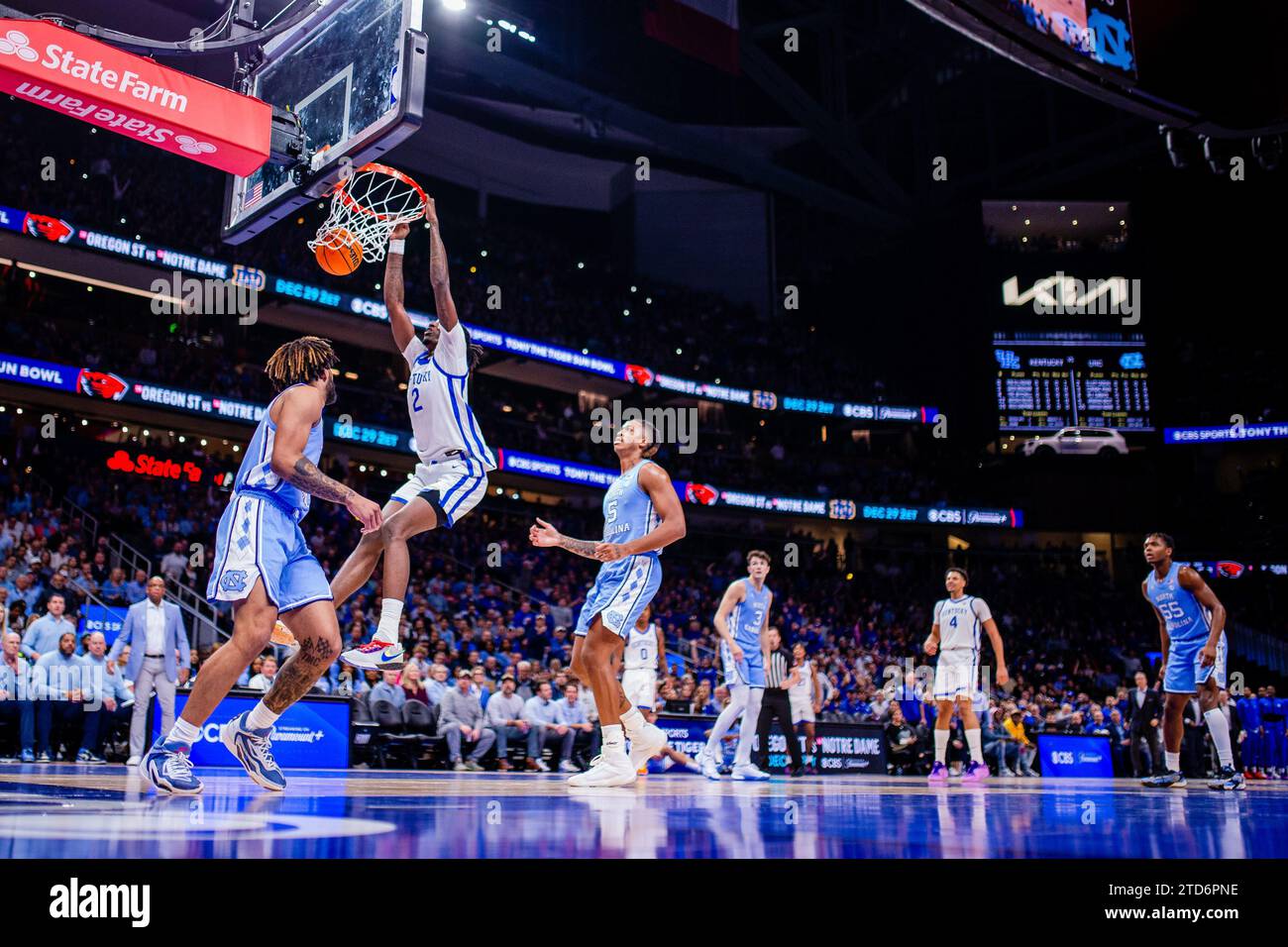 December 16, 2023 Kentucky Wildcats forward Aaron Bradshaw (2) dunks