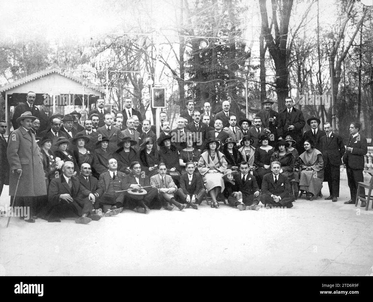 12/10/1923. Madrid. Concurrent At the party Held in the ideal retreat on the occasion of the Inauguration of the Casal Catala, of this Court. Credit: Album / Archivo ABC / Julio Duque Stock Photo