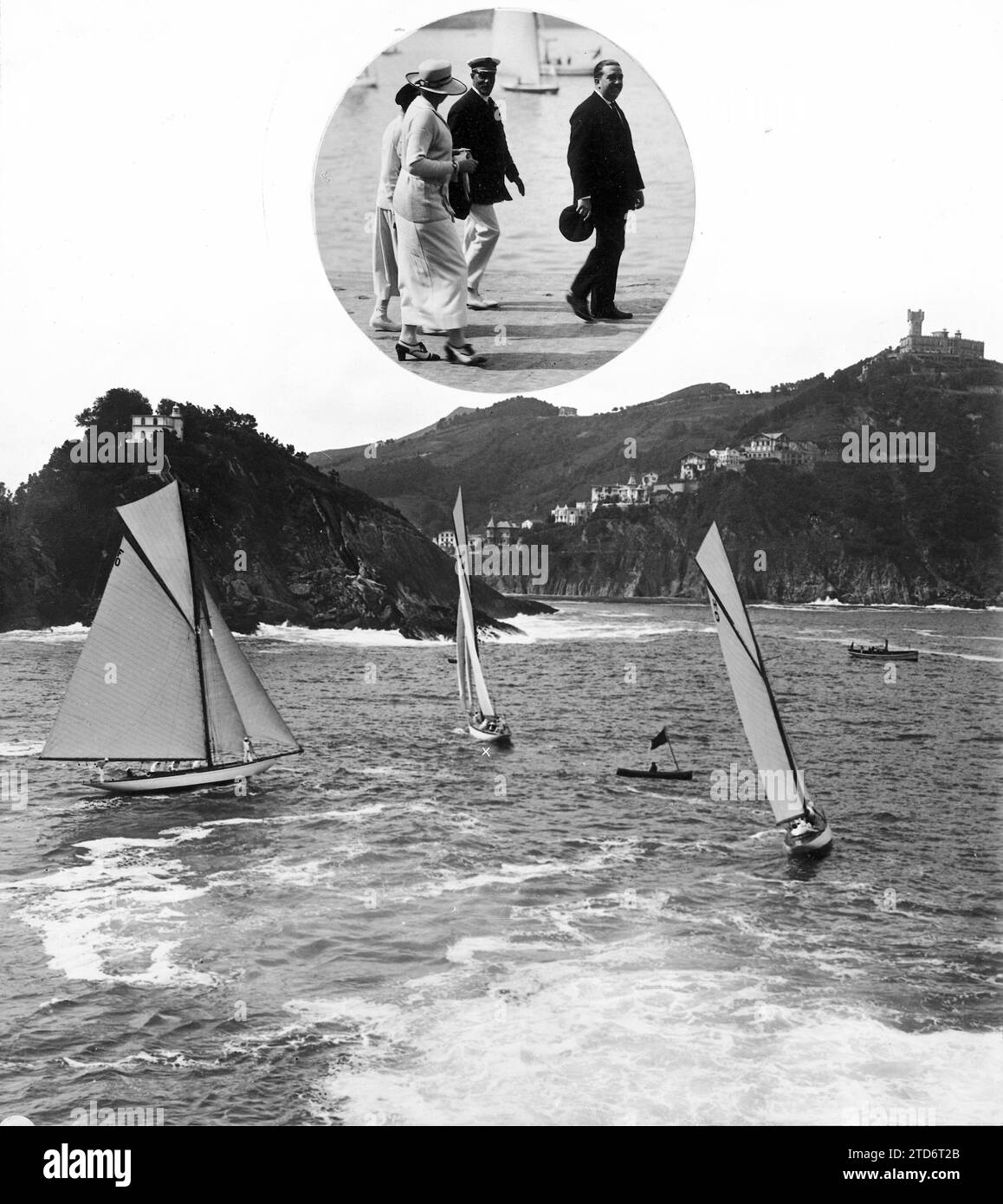 08/31/1923. Saint Sebastian. The International Regatta. Departure of ...