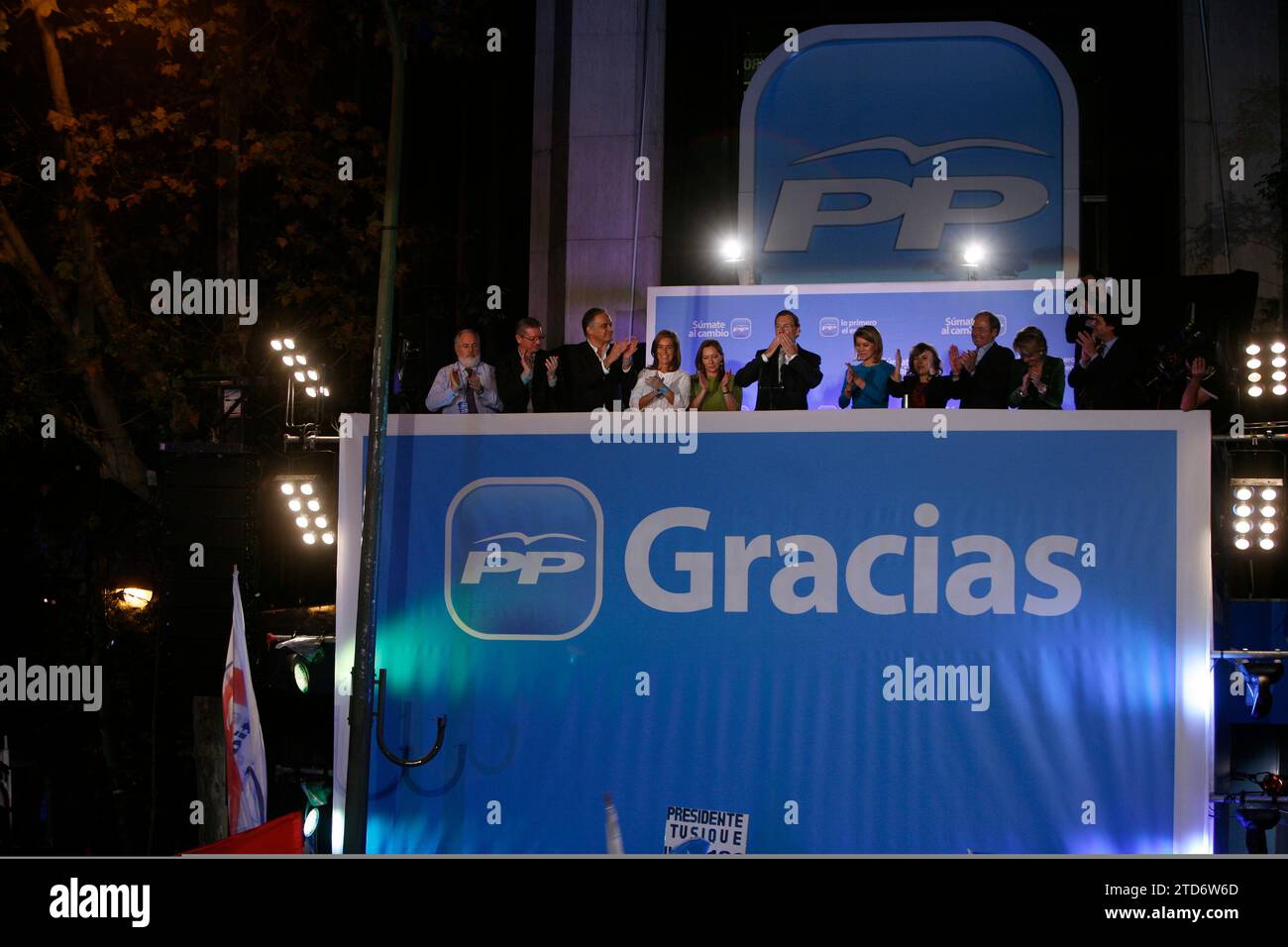Madrid, November 20, 2011. PP Elections. Photo: Ignacio Gil / Angel de Antonio. Credit: Album / Archivo ABC / Ángel de Antonio,Ignacio Gil Stock Photo