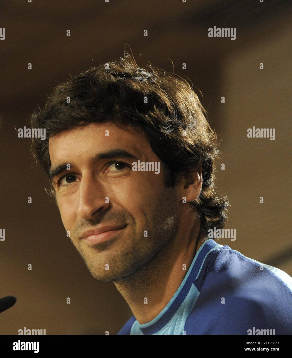 08/21/2013. Madrid. Spain. Santiago Bernabeu. Press conference by footballer Raúl González. Photo: of Saint Bernard. Archdc. Credit: Album / Archivo ABC / Eduardo San Bernardo Stock Photo