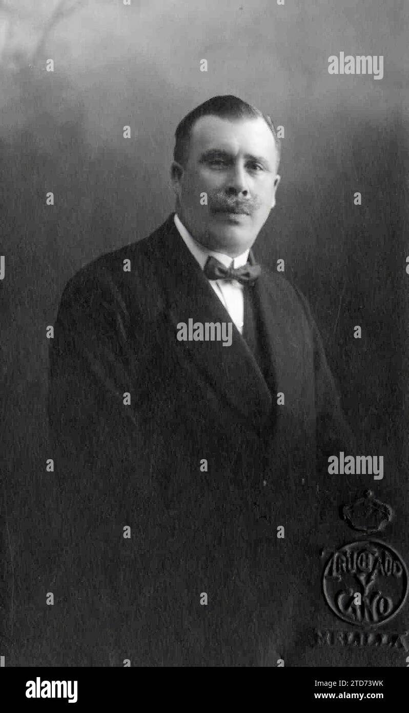 12/31/1917. Mr. José Blanco Soler, new member of the Excise Board. Credit: Album / Archivo ABC / TRUCHAUD Stock Photo