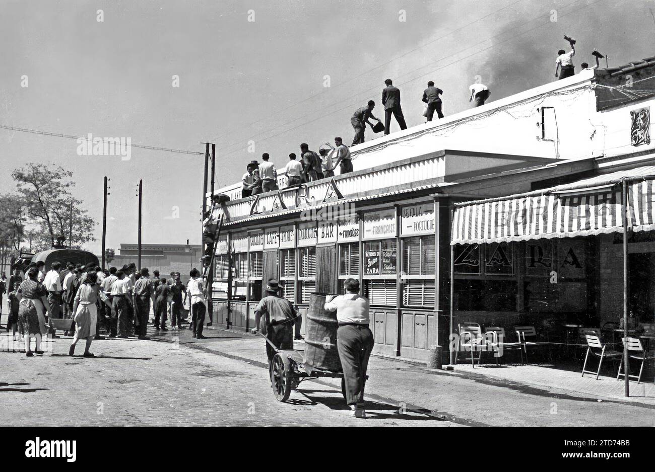 12/31/1956. View of a bar in Almendralejo. Credit: Album / Archivo ABC / Castillo Stock Photo