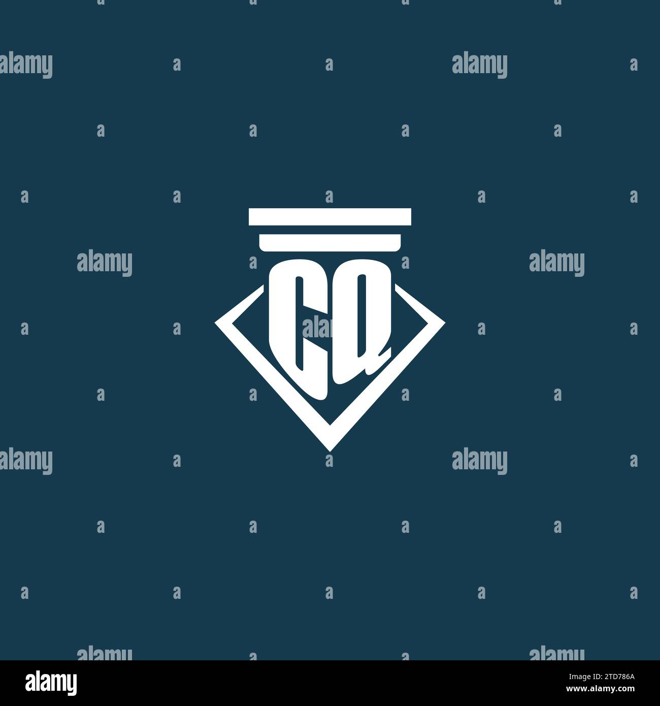 Cq initials logo Stock Vector Images - Alamy
