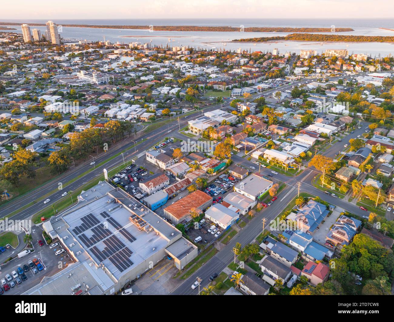 Overview of a real estate in a coastal suburb at Labrador on the Gold