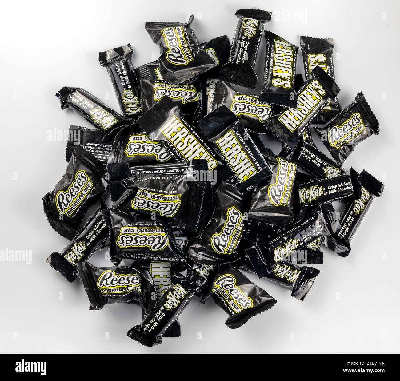 Denver, Colorado December 13, 2023 Milk chocolate candy bars on a