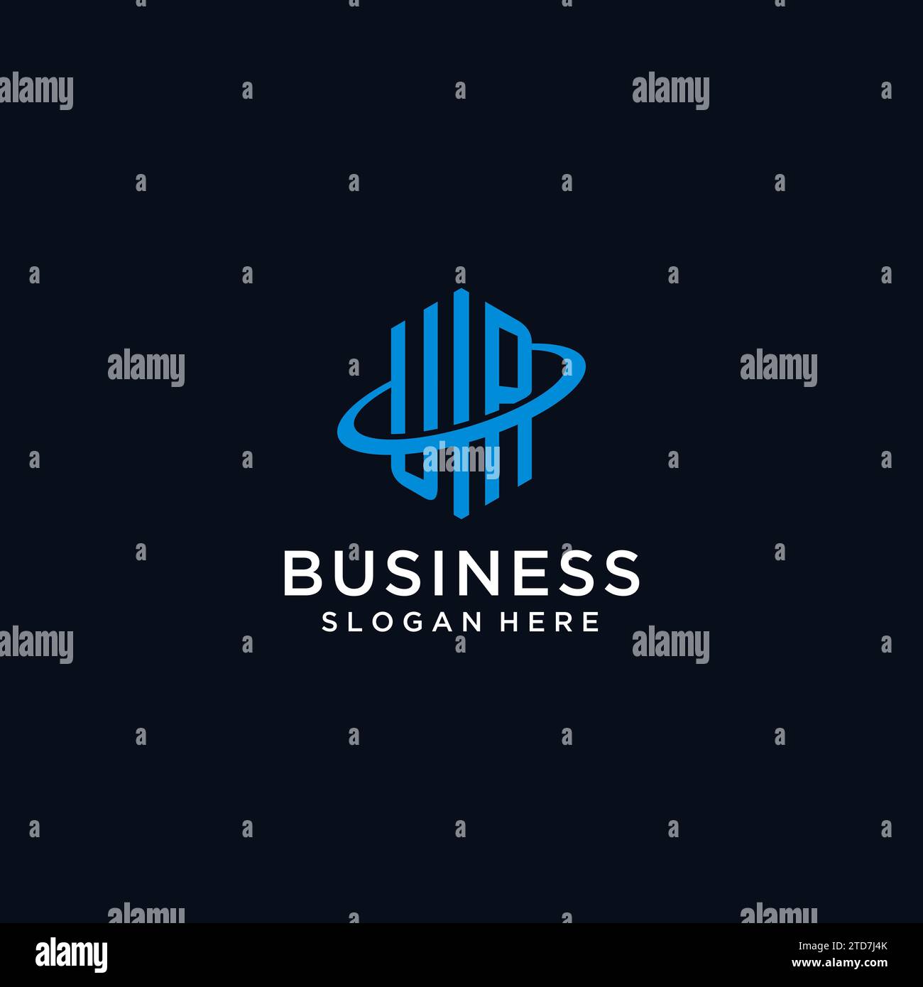 UR initial monogram logo with hexagonal shape and swoosh design ideas Stock Vector