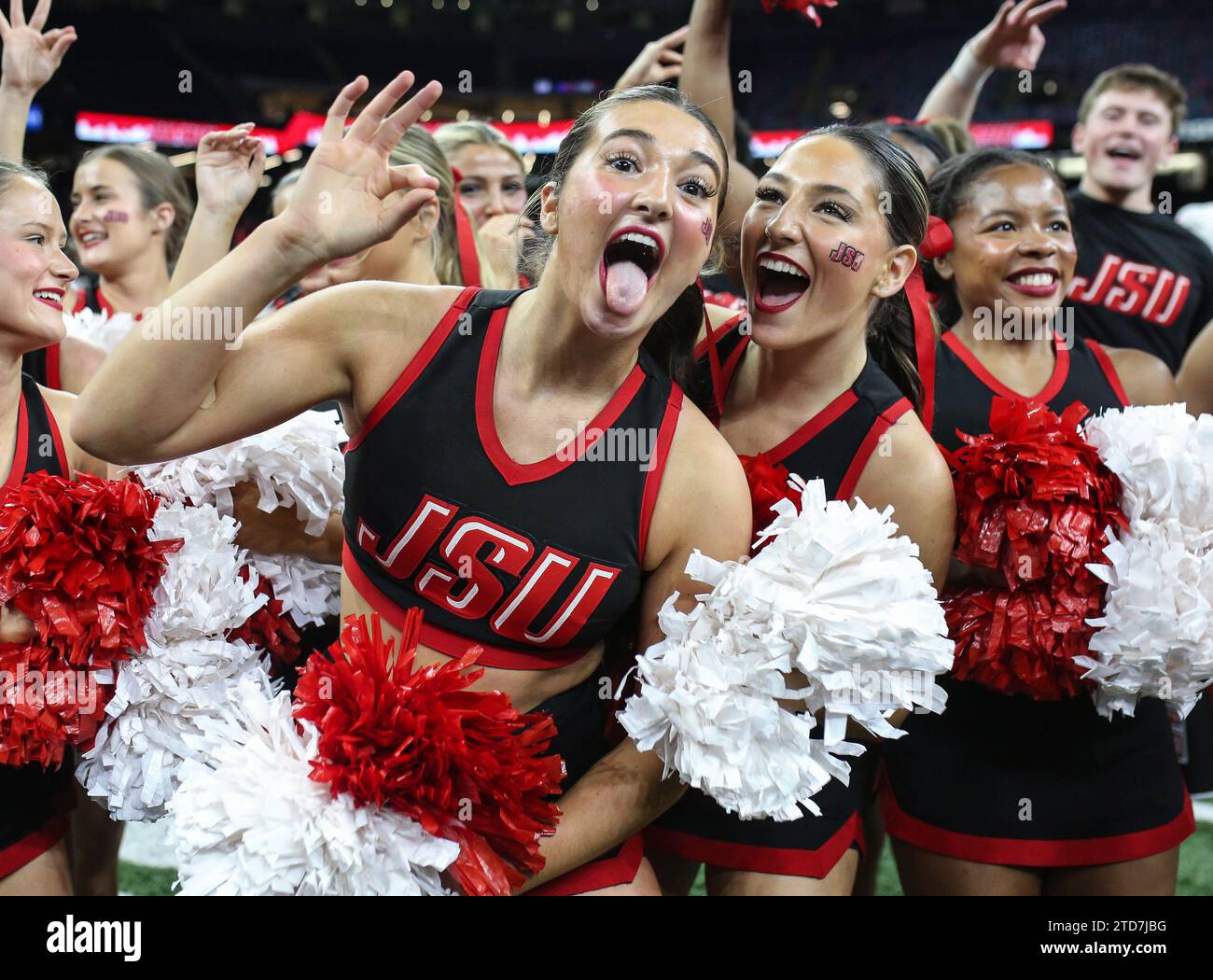 December 16, 2023: Jax State Cheerleaders Celebrate The Gamecocks Bowl ...