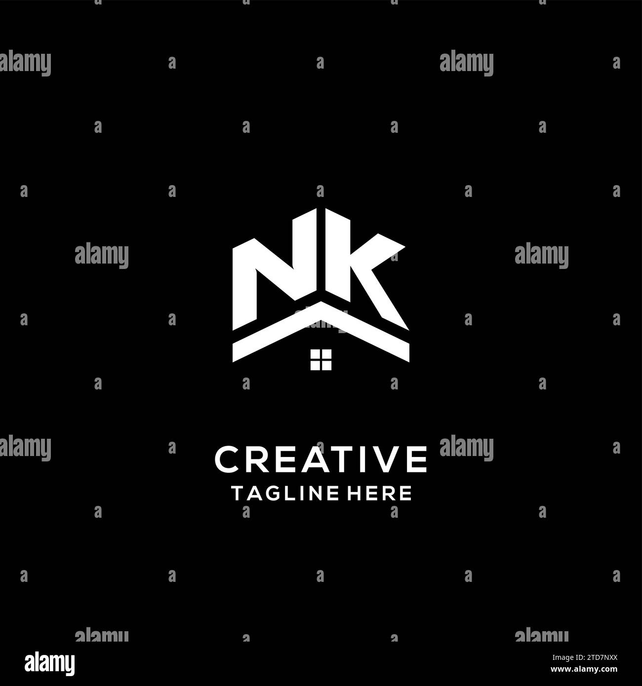Nk real estate initials logo hires stock photography and images Alamy