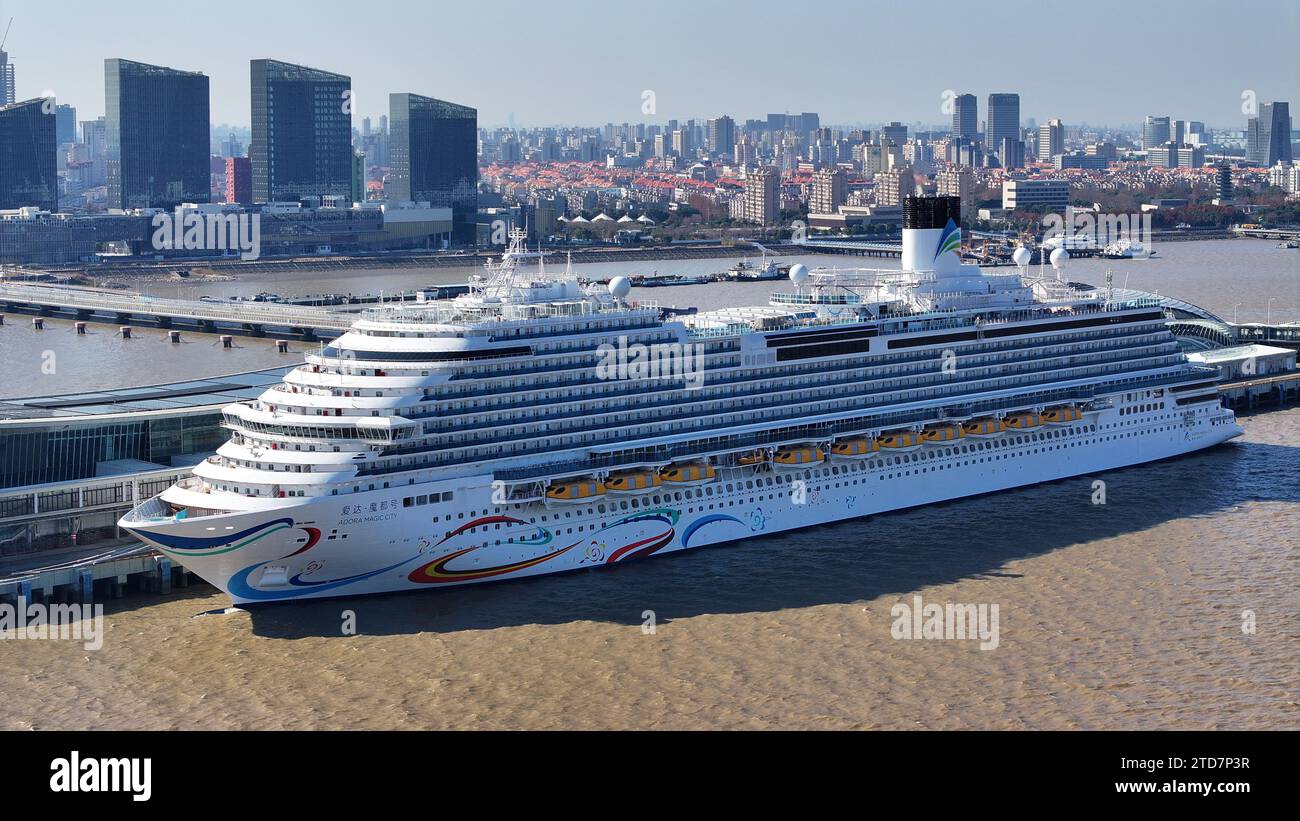 Magic Port SHANGHAI, CHINA - DECEMBER 17, 2023 - China's first large cruise ship ...