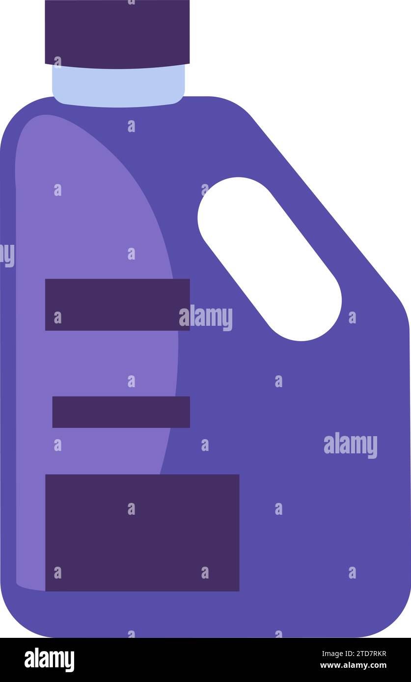 Hazardous waste pollution. Car oil canister icon. Toxic Explosive