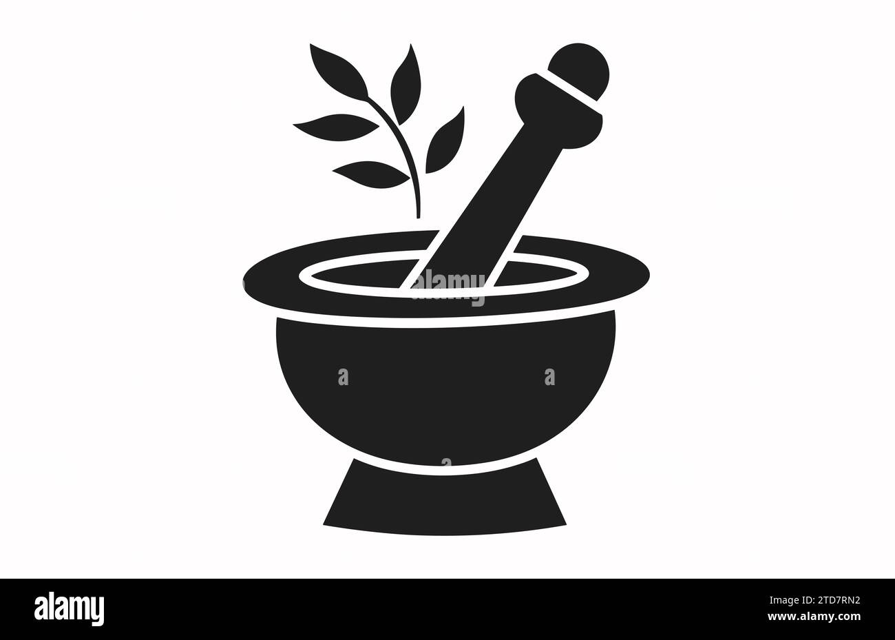 Pestle and mortar illustration vector logo,Illustration of mortar