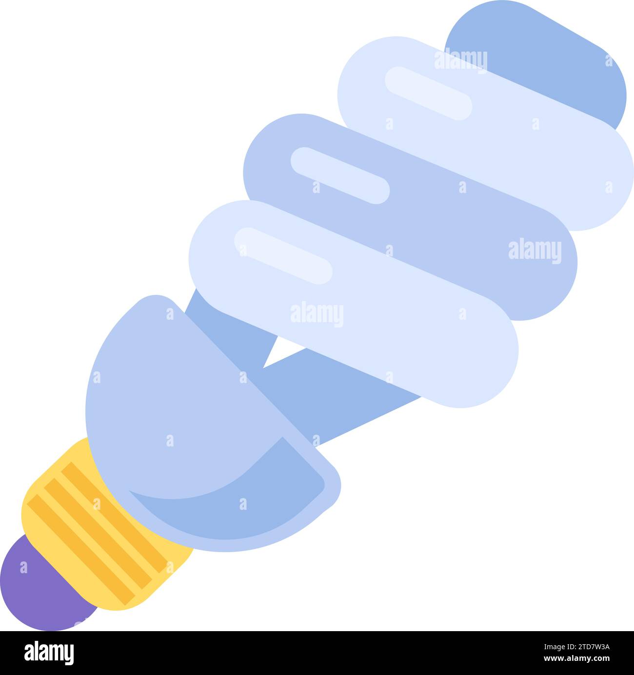 Hazardous waste pollution. Spiral fluorescent lamp icon. Toxic